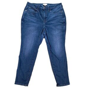 Madewell Jean Women Plus 37x27, Tag 18W Curvy High Rise Skinny Blue Stretch